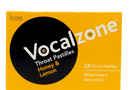 Vocalzone Honey & Lemon Throat & Voice Pastilles 24 Pack