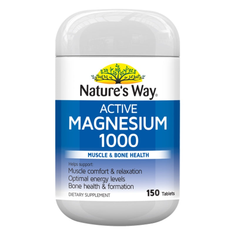 Nature's Way Active Magnesium 1000mg 150 Tablets