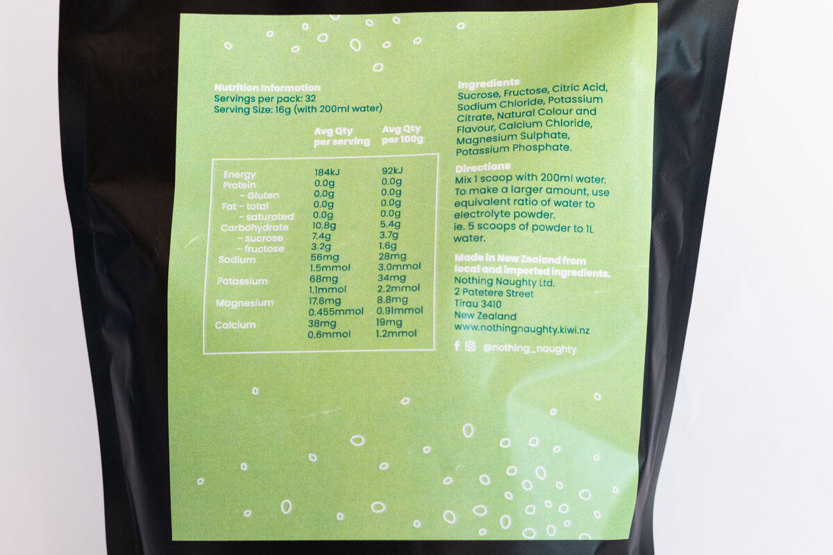 Nothing Naughty Electrolyte Hydration Powder Lemon & Lime 515 g