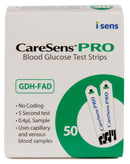 CARESENS PRO Blood Glucose Test Strips 50 Pack