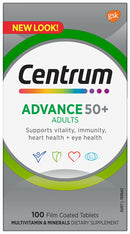 Centrum Advance 50+ For Adults Tablets 100 Pack