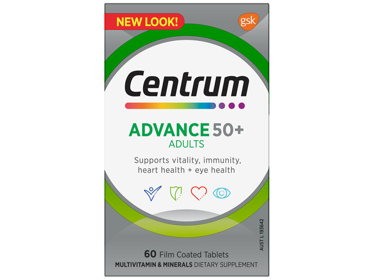 Centrum Advance 50+ For Adults Tablets 60 Pack
