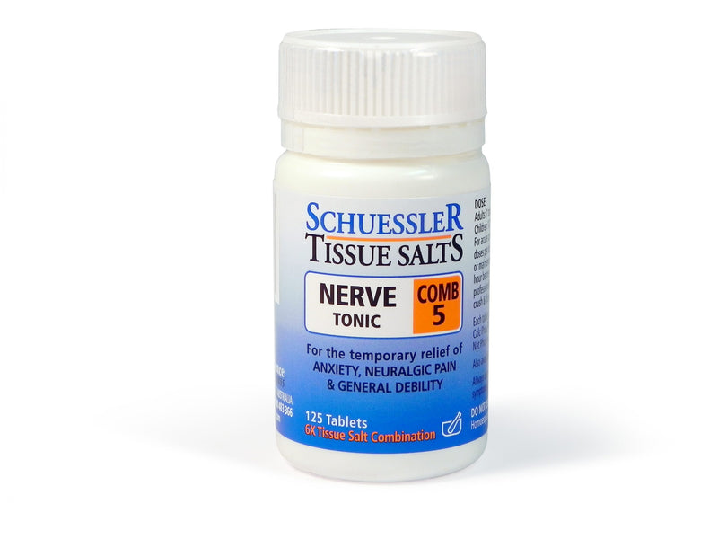 Dr Schuessler Comb 5 Nerve Tonic 6X Tissue Salt 125s