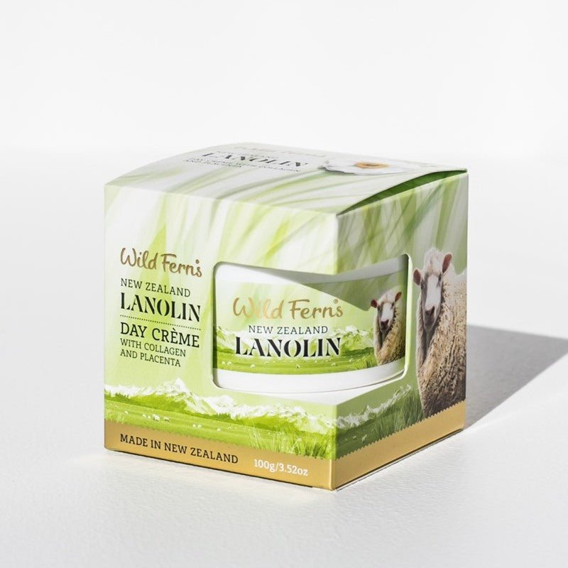 Wild Ferns Lanolin Day Creme with Collagen and Placenta 100g