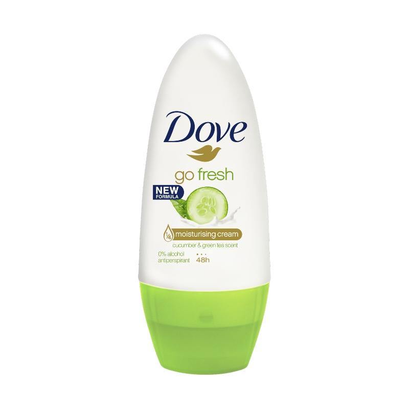 Dove Antiperspirant Roll On Deodorant Go Fresh Cucumber & Green Tea 50ml NZ - Bargain Chemist
