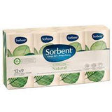 Sorbent Facial Natural Pocket Pack Tissues 9 x 12