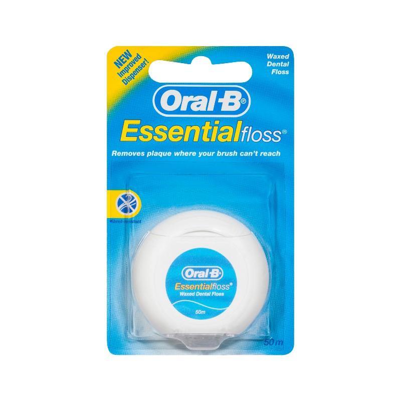 Oral B Essential Floss Mint 50m NZ - Bargain Chemist