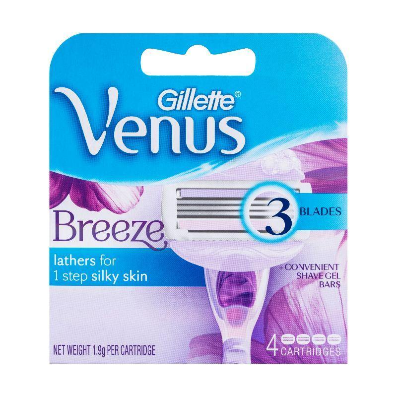 Gillette Venus Breeze Shaving 3 Blades Refill 4 Pack NZ - Bargain Chemist