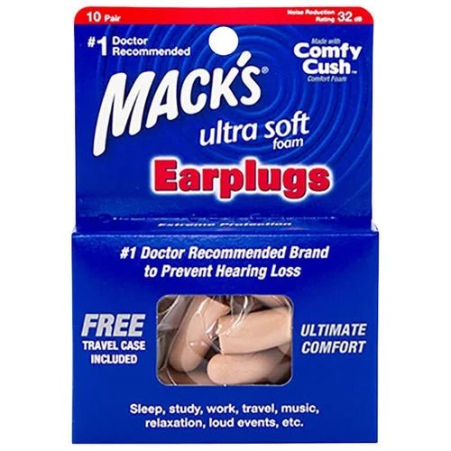 MACKS Ultrasafe Sound Foam Earplugs