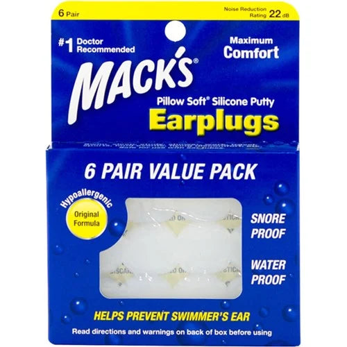 Mack's Ear Plugs Silicone 6pk