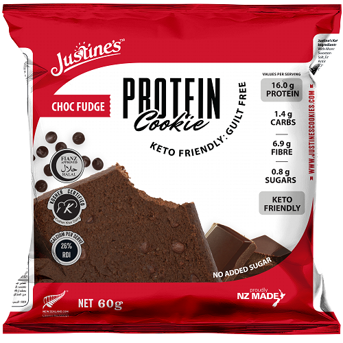 Justine's Keto Protein Cookie Choc Fudge 60g
