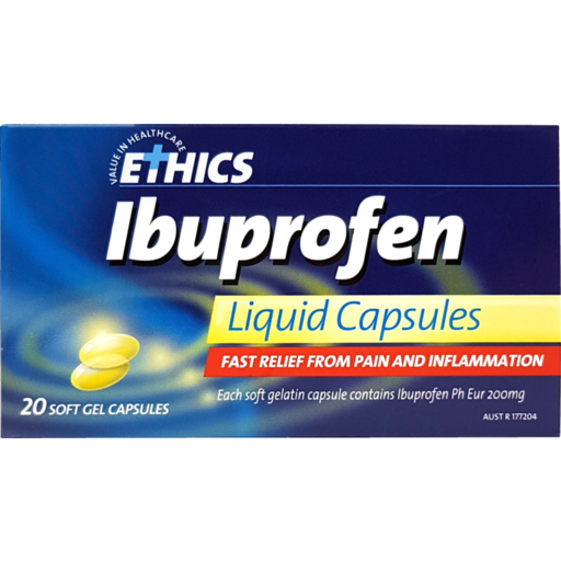 ETHICS Ibuprofen Liquid 20caps