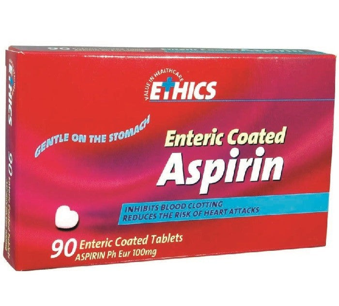 Ethics Enteric Coated Aspirin 100mg 90 Tablets