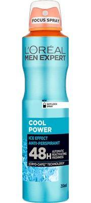 L'Oreal Men Expert Cool Power 48H Anti-Perspirant Deodorant Spray 250ml NZ - Bargain Chemist