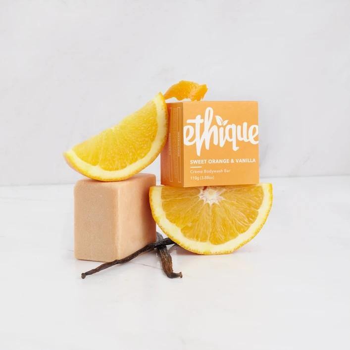 ETHIQUE Sweet Orange and Vanilla Creme Bodywash Bar 110g NZ - Bargain Chemist