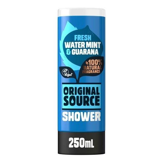 ORIGINAL SOURCE Fresh Water Mint & Guarana Shower Gel 250ml NZ - Bargain Chemist