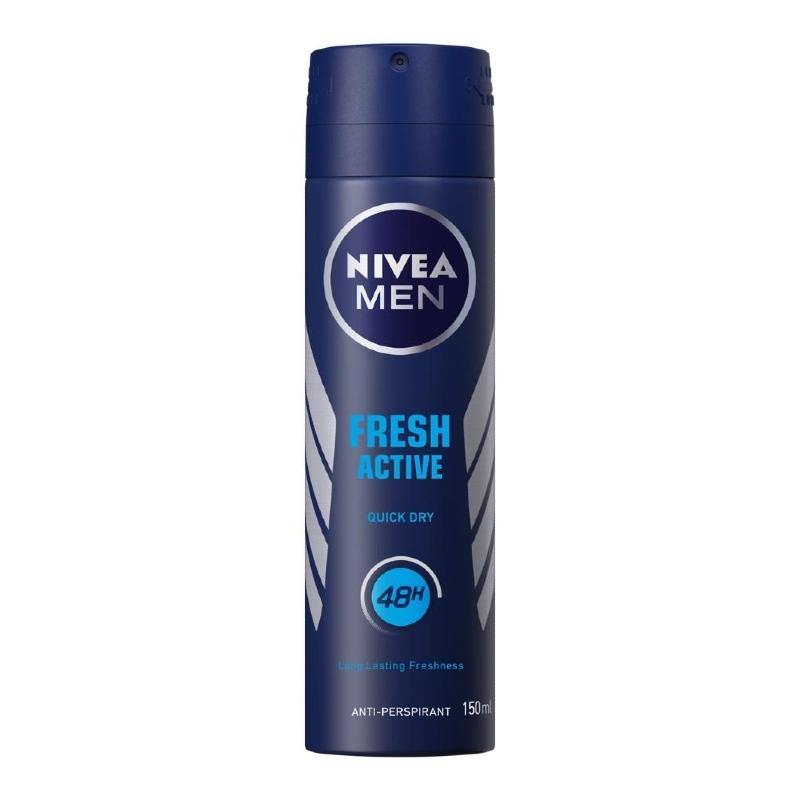 Nivea Men Fresh Active Anti-Perspirant Deodorant Spray 200ml NZ - Bargain Chemist