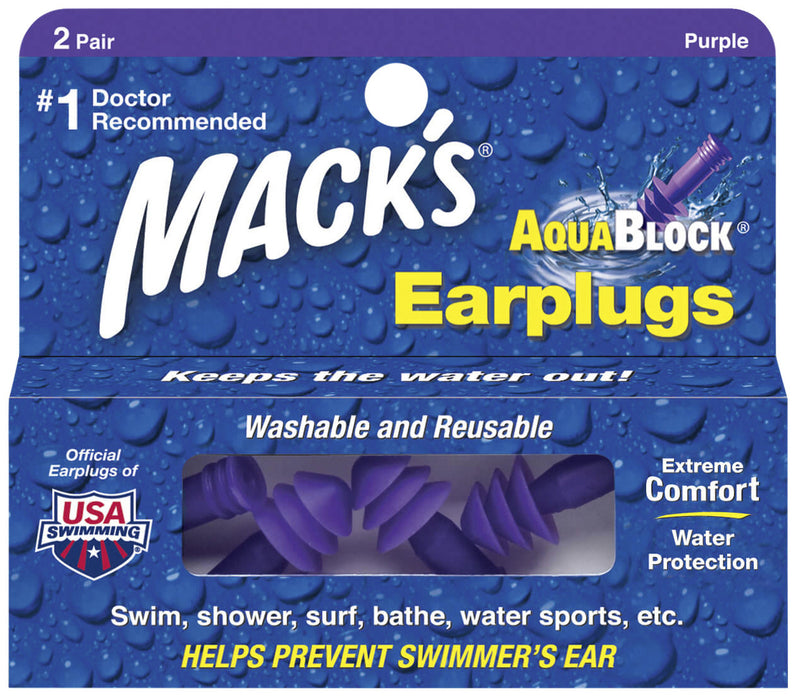 Mack's Aqua Block Purple 2 pair