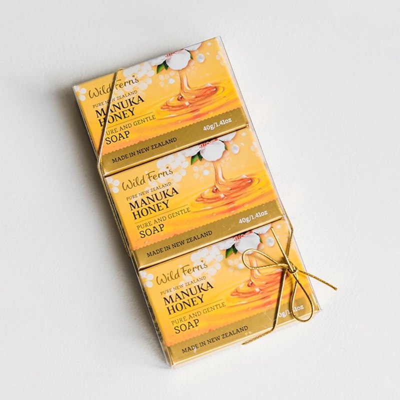 Wild Ferns Manuka Honey Pure and Gentle Guest Soap 3 Pack