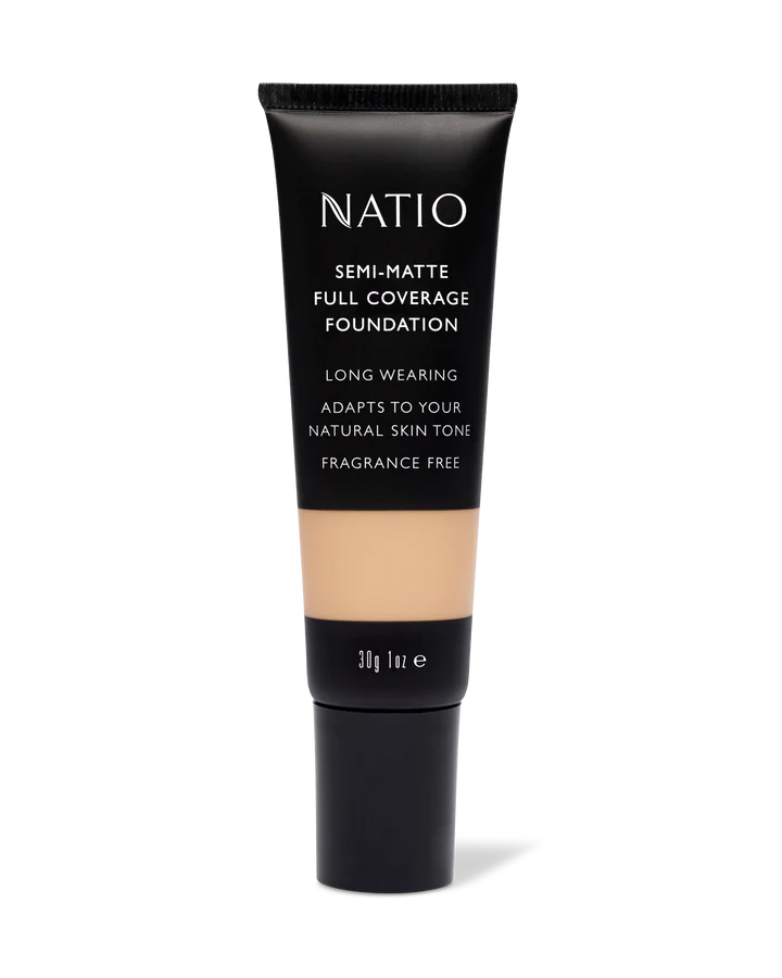 Natio Semi-Matte Full Coverage Foundation Nutmeg 40g