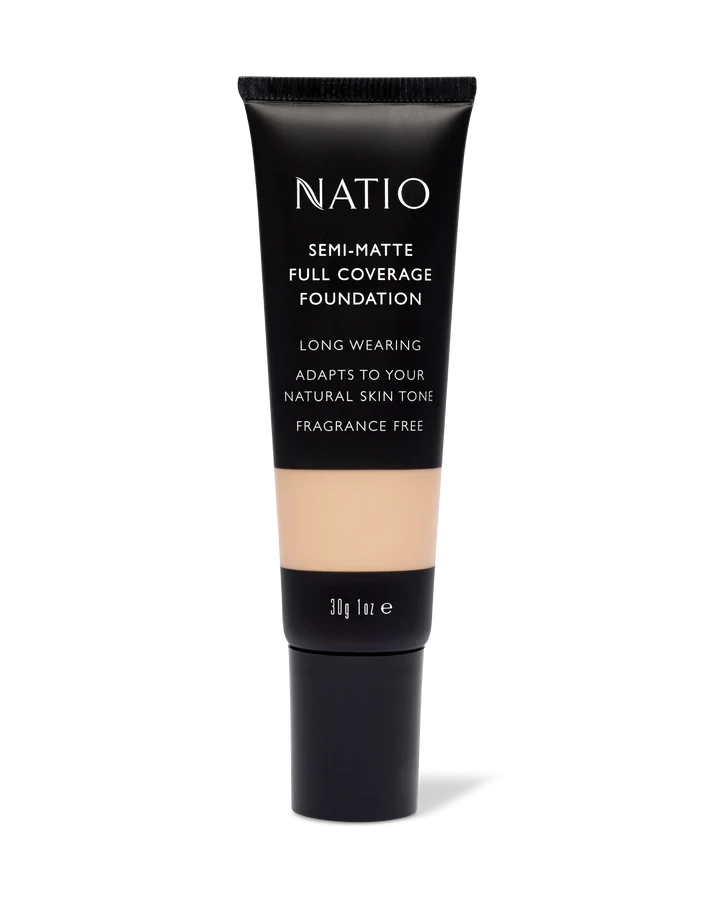 Natio Semi-Matte Full Coverage Foundation Vanilla 40g