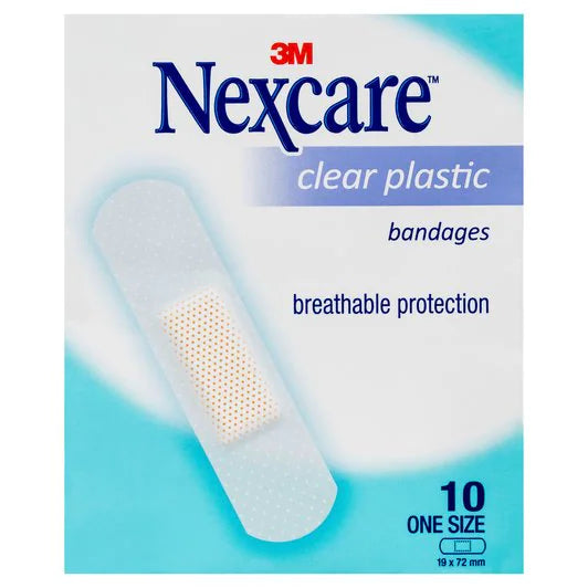 Nexcare Plastic Strips Clear 1x Sachet