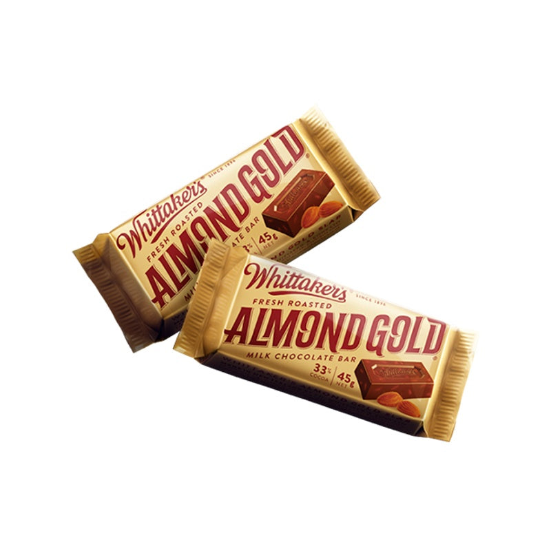 Whittaker's Slab 33% Almond Gold Chocolate 45g