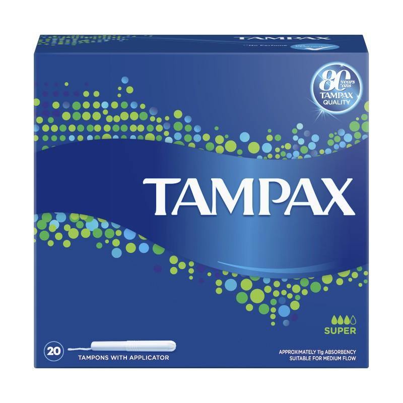 Tampax Super Tampons 20 Pack NZ - Bargain Chemist