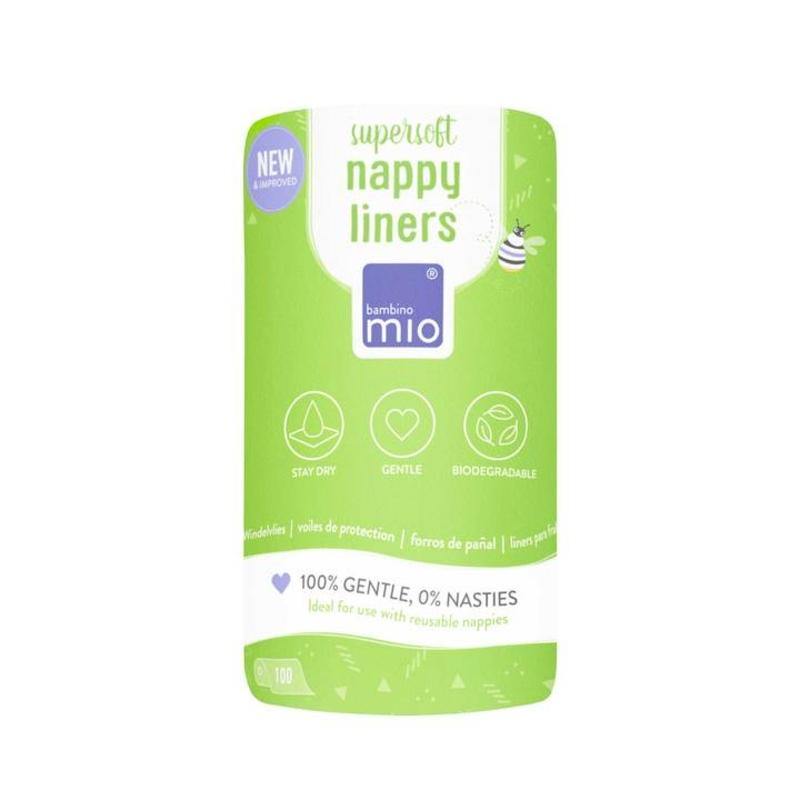 Bambino Mio Supersoft Nappy Liners 100 Pack NZ - Bargain Chemist
