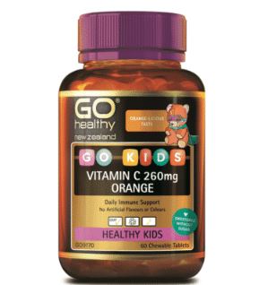 GO Healthy Kids Vitamin C 260mg Orange 60 Chewable Tablets