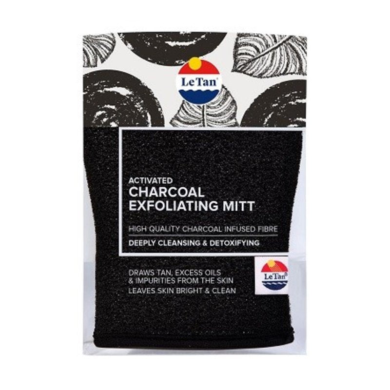 Le Tan Activated Charcoal Exfoliating Mitt