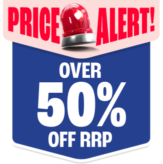 Over 50% off discount badge